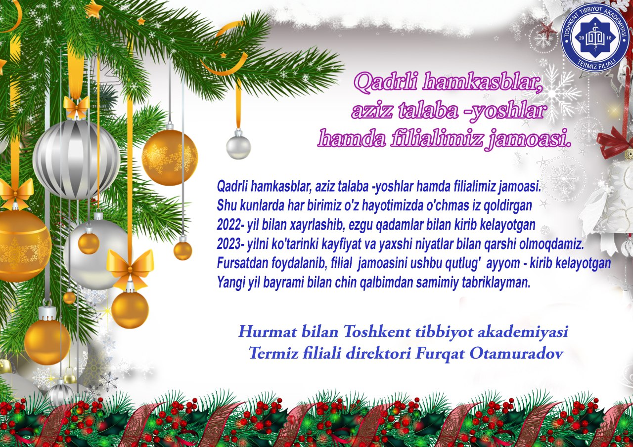 You are currently viewing Qadrli hamkasblar, aziz talaba -yoshlar  hamda filialimiz jamoasi!