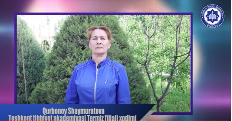 Read more about the article Toshkent tibbiyot akademiyasi Termiz filiali xodimi  Shaymuratova Qurbonoy