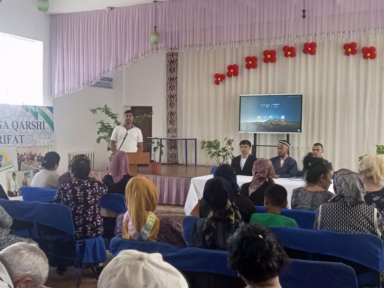 You are currently viewing Toshkent tibbiyot akademiyasi Termiz filiali xodimlari tomonidan joriy yilning  30-aprel kuni bo’lib o’tadigan referendumni targ’ib qilish maqsadida  &laquo;Amu sohillari&raquo;  mahallasida istiqomad qilayotgan aholi o‘rtasida targ’ibot ishlari o’tkazildi.