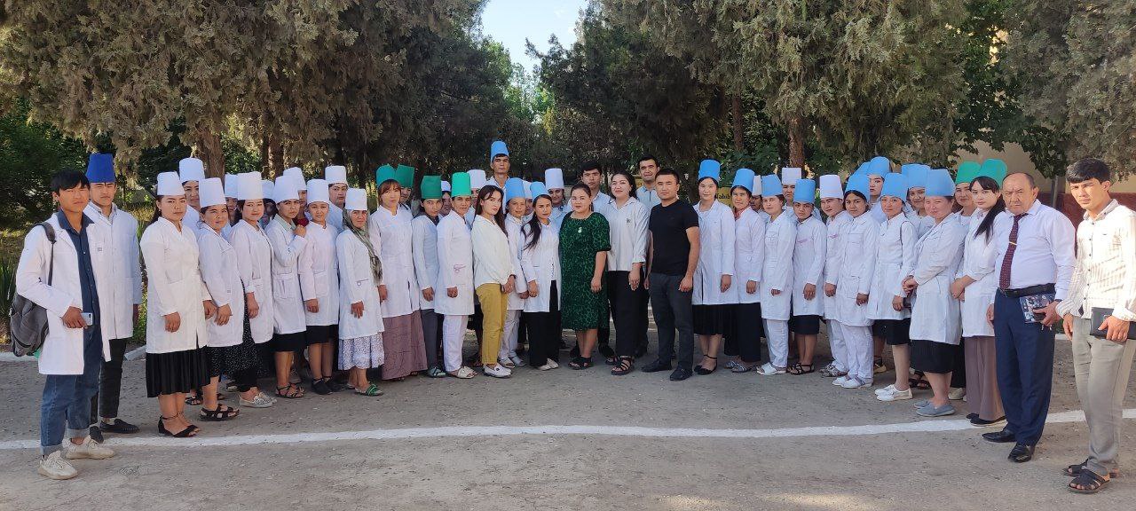 Read more about the article Toshkent tibbiyot akademiyasi Termiz filiali Yoshlar ittifoqi boshlang’ich tashkiloti Yoshlar kengashi a’zolari Sherobod tumanidagi jamoat salomatligi texnikumida bo’lishdi.