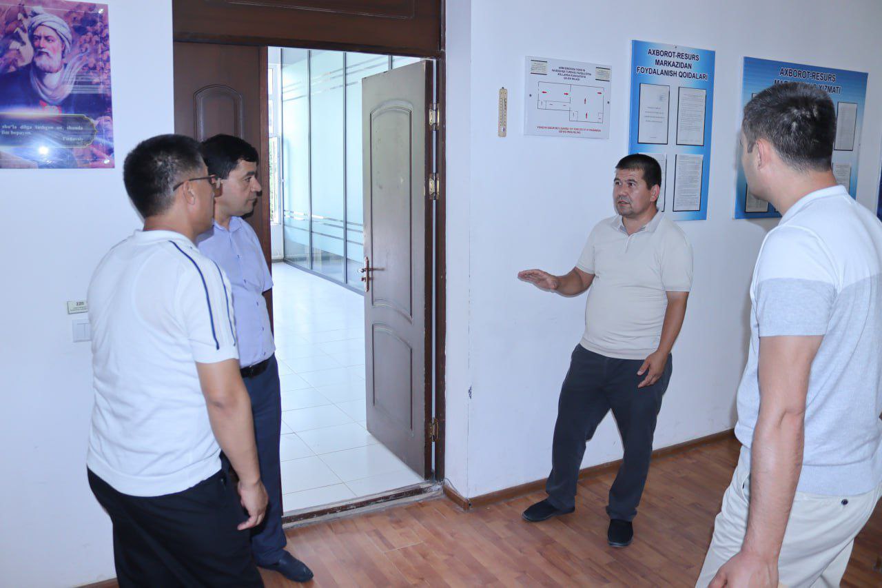 Read more about the article Toshkent tibbiyot akademiyasi Termiz filialiga  Oliy ta’limni rivojlantirish markazi o’rinbosari R.Do’sanov boshchiligida ishchi guruh tashrif buyurdi.