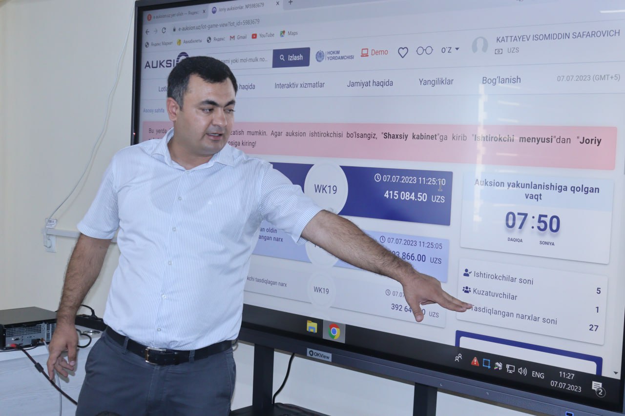 Read more about the article Elektron onlayn-auksionlarni tashkil etish markazi