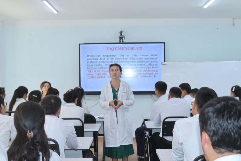 Read more about the article Toshkent tibbiyot akademiyasi Termiz filialiga qabul qilingan 1-bosqich talabalari uchun 2023-2024 o’quv yilining birinchi haftasida tanishtiruv darslari olib borilmoqda…