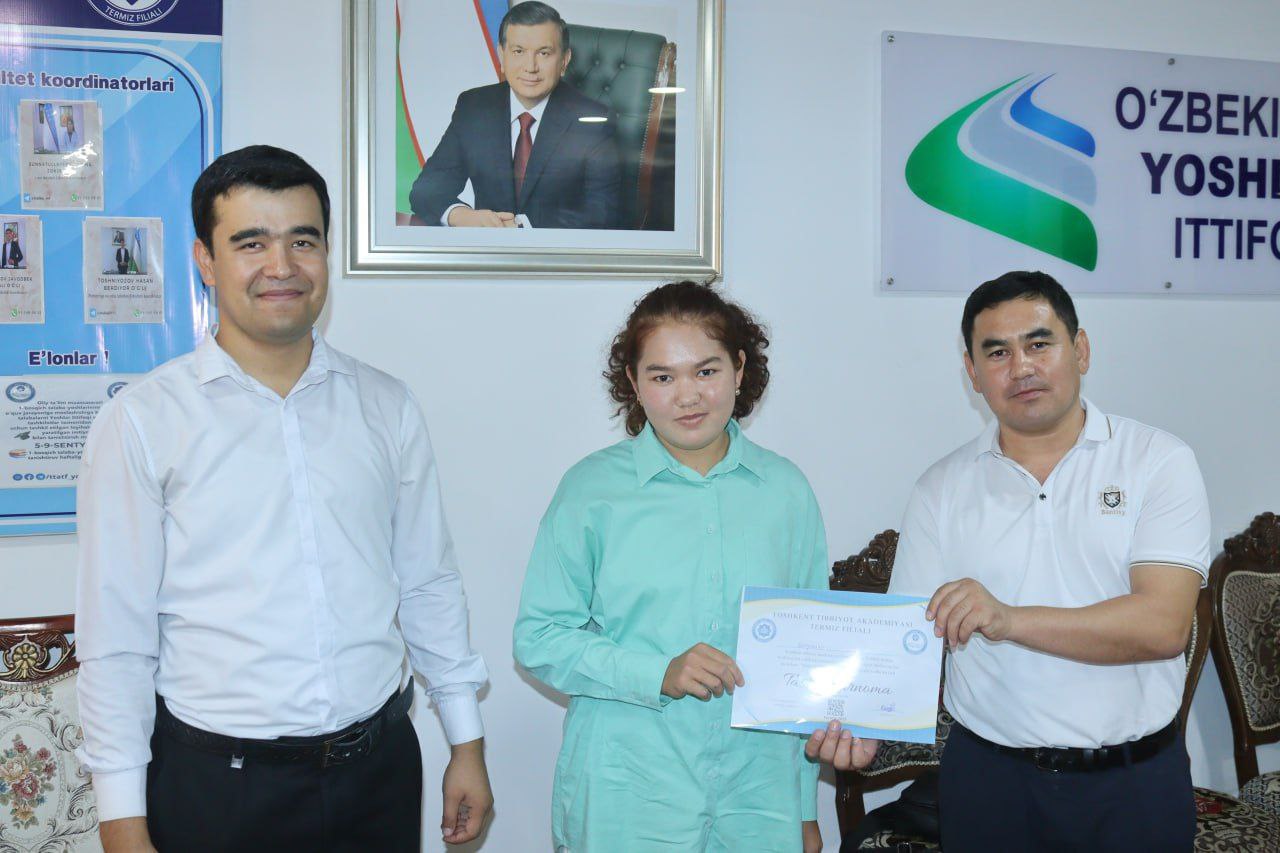 You are currently viewing &laquo;Talabalar oqshomi&raquo; da faol qatnashgan talabalar Tashakkurnoma bilan taqdirlanadi.
