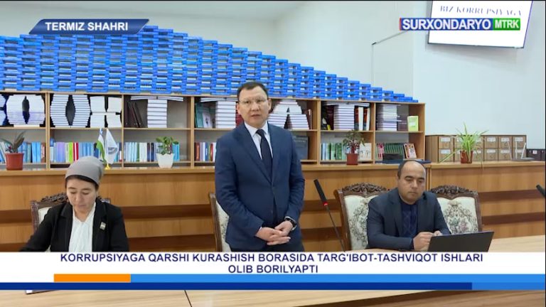Read more about the article Toshkent tibbiyot akademiyasi Termiz filialida &laquo;Tibbiyotda korrupsiyaga yo’l yo’q!&raquo; mavzusida yig’ilish bo’lib o’tdi.