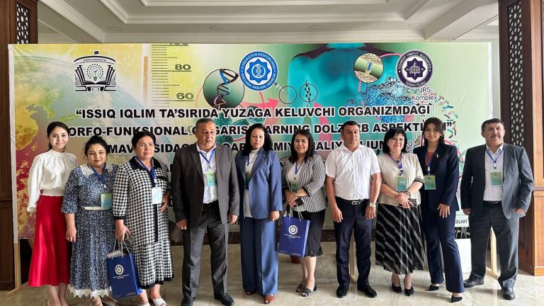 Read more about the article TTA Termiz filialida “Issiq iqlim taʼsirida yuzaga keluvchi organizmdagi morfo-funksional o’zgarishlarning dolzarb aspektlari” mavzusida xalqaro ilmiy-amaliy  konferensiya bo’lib o’tdi.