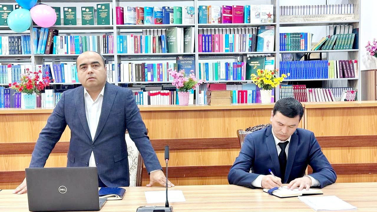 Вы сейчас просматриваете Очередное заседание ученого совета состоялось под руководством директора Термезского филиала ТТА Отамурадова Ф.А.