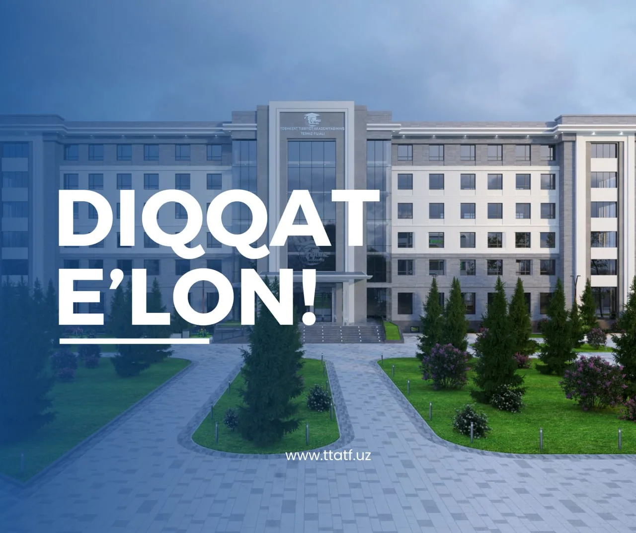 You are currently viewing Toshkent davlat tibbiyot universiteti Termiz filiali talabalari diqqatiga!