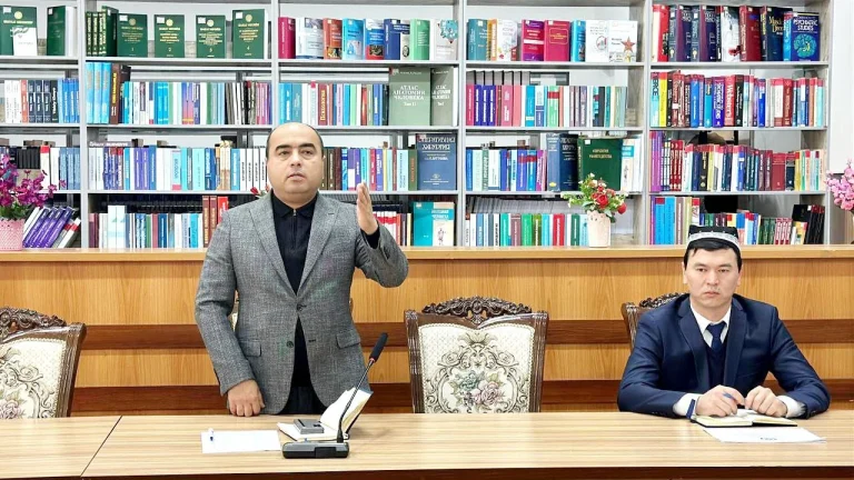 Подробнее о статье Вчера состоялось очередное заседание ученого совета под руководством директора Термезского филиала ТТА Ф.Отамурадова.