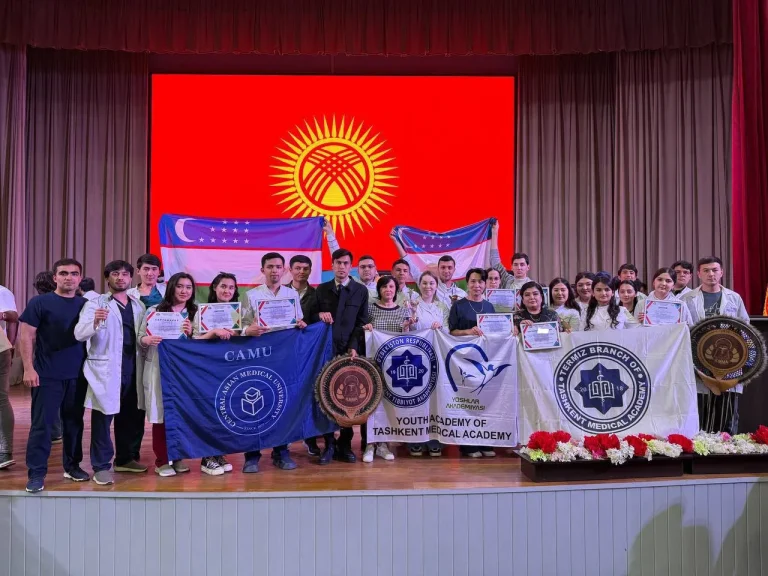 Read more about the article Talabalarimiz Qirg‘iziston davlat tibbiyot akademiyasida bo‘lib o‘tgan xalqaro olimpiadada ishtirok etishdi!