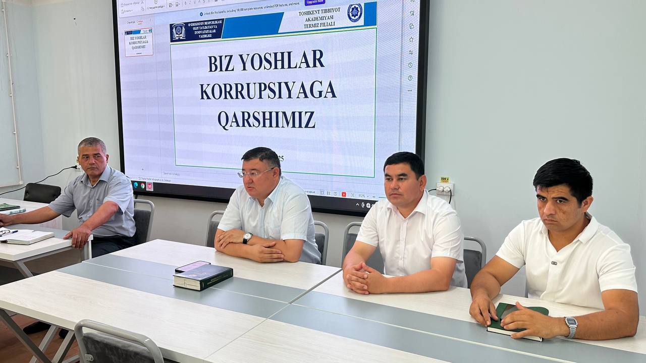 Read more about the article TTA Termiz filialida “Korrupsiya taraqqiyot kushandasi” mavzusida davra suhbati tashkil etildi.