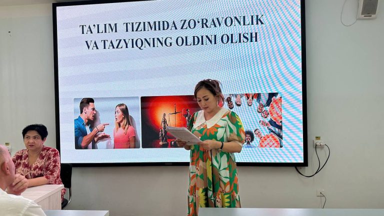 Read more about the article A roundtable discussion was organized at the Termez branch of the TTA on preventing harassment or violence against female students.