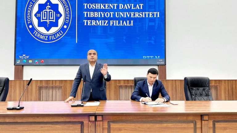 Read more about the article The next meeting of the Academic Council was held at the Termez branch of Tashkent State Medical University.