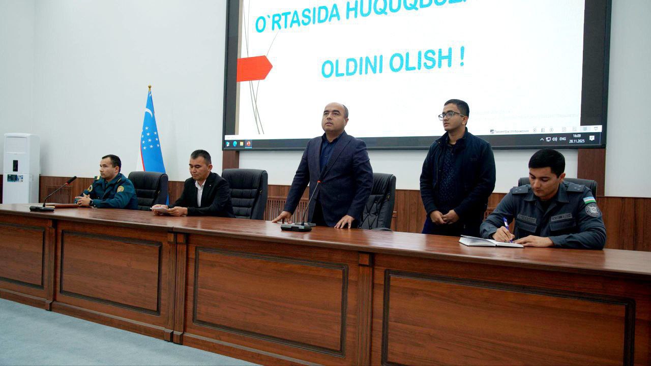 You are currently viewing Xavfsiz va sogʻlom yurt tadbiri doirasida huquqbuzarliklarning oldini olish bo‘yicha tizimli ishlar davom etmoqda